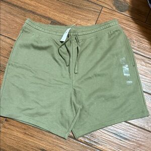 GAP Men's Olive Green Athletic Drawstring Shorts